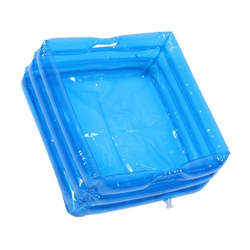 Homoyoyo Inflatable Foot Bath Basin and Collapsible Foot Soaking Tub with Handles Portable Blue Pool Footbath Tray for Outdoor Use Soaker Suitable for Travel and Home Spa