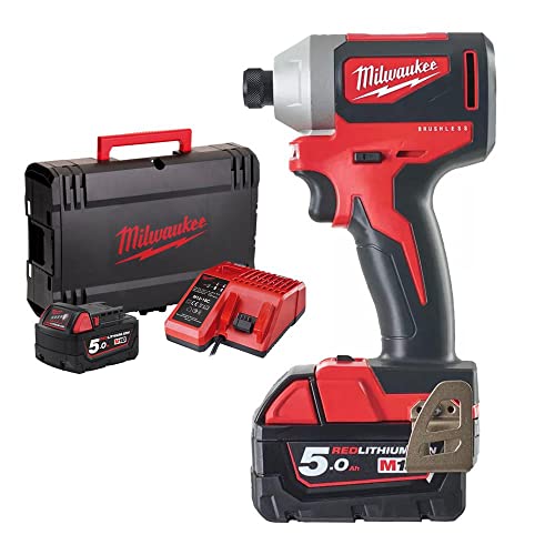 Milwaukee MILM18BLID2 18 V M18 BLID-202C Brushless Impact Driver - Red