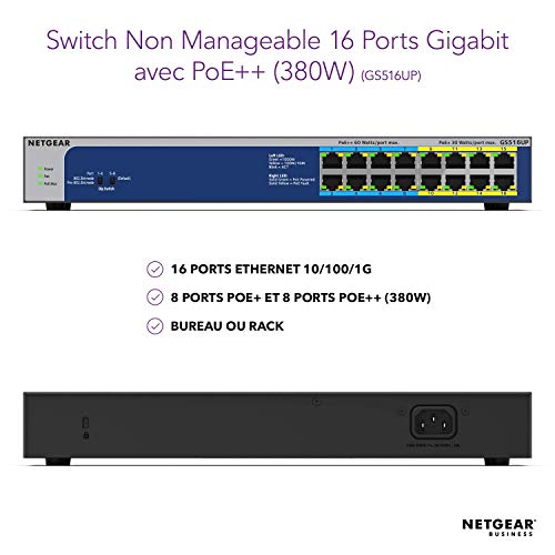Netgear GS516UP - vue 8