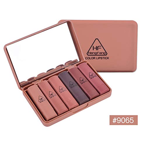 Matte Lipstick Gift Set, Spdoo 6 Colors Long Lasting Waterproof Velvet Pigmented Lip
