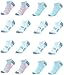 PUMA Womens No Show Low Cut Moisture Control Sport Socks (Shoe Size 5-9.5) - Multi Grey - 8 Pack