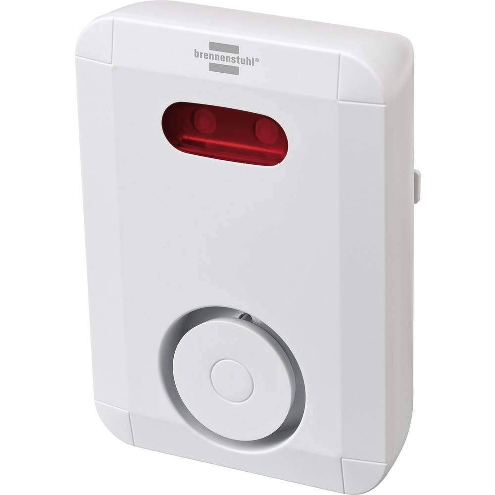 Brennenstuhl BrematicPRO Smart Home Sirene / Funk-Alarmsirene | Smart Home Alarmsystem für außen, Alarmierung akustisch und optisch, mit App-Funktion