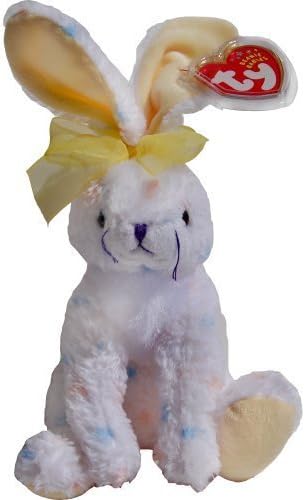 Carrots the Spotted White Easter Bunny Rabbit - Ty Beanie Babies by Beanie Babies - Rabbit