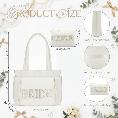 Bolso Tote Bride Puffer para mujer liviano miniatura 4