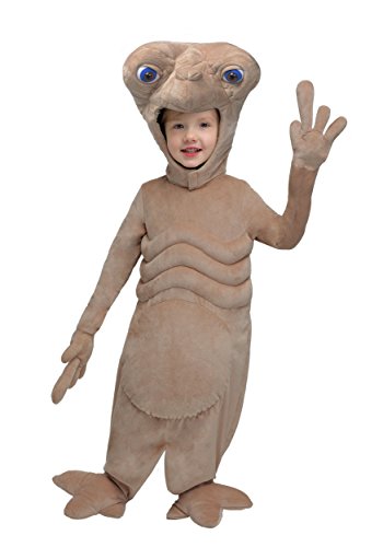 E.T. Kids The Extra-Terrestrial Plush Costume Unisex, Cute Alien Halloween Outfit for Toddler boys and girls 4T