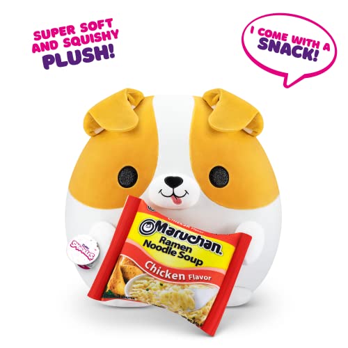 Snackles Serie 1 - Corgi, Surprise Medium Plush, Ultra Soft Plüsch, Kuschelig Squishy Comfort, 28 cm, Plüsch mit Lizenz Snack Brand Accessory (Corgi)