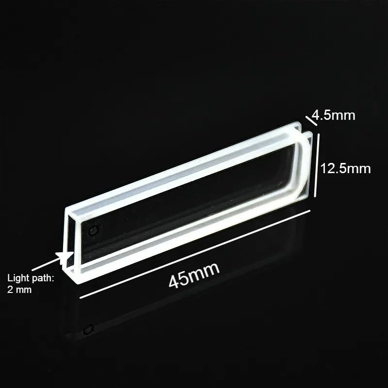 Cubeta de cuarzo de 2 mm (celda de muestra líquida) de 0,7 ml for espectrofotómetro - Paquete de 2