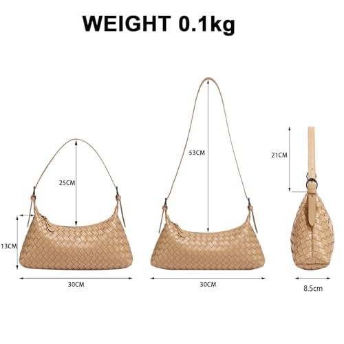 Image of Handbags Shoulder Bags for Women Small Bags Women's Woven Tote Bag Crossbody Handbag Travel Hand Bag Purse Hobo