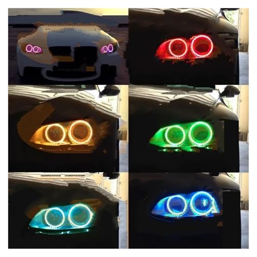 Kit Luces Led Ojos Faros Angel Eyes BMW E90 E91 E92 E93 Luz Día RGB 3