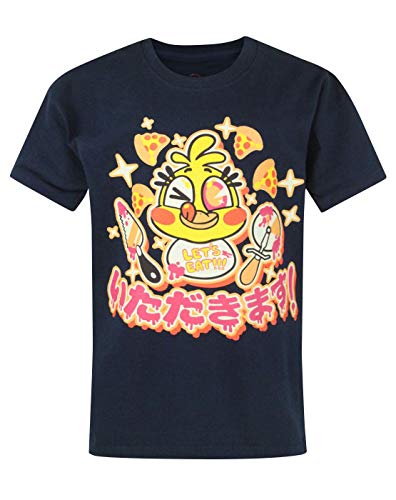 FIVE NIGHTS AT FREDDY'S Chica Chicadakimasu Kid's Navy T-Shirt 7-8 Jahre Cover