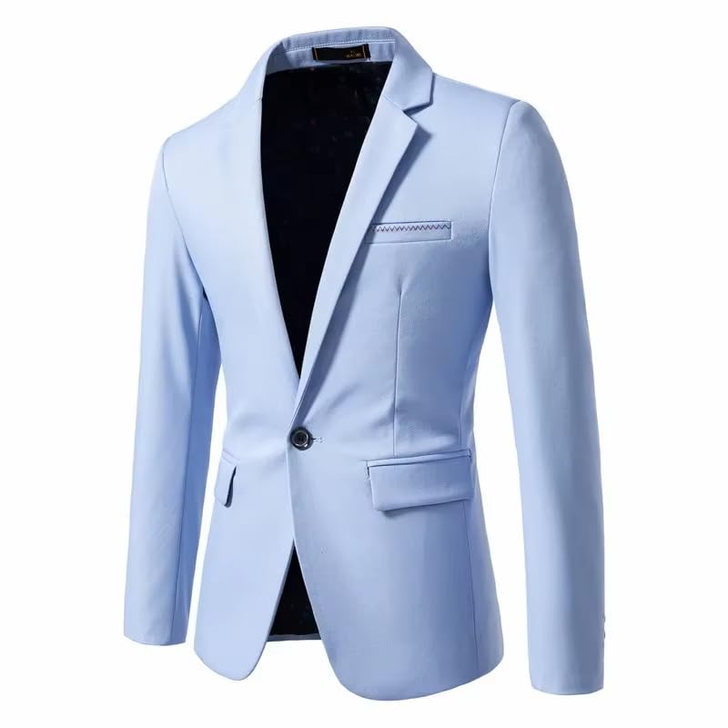 Men's Western Suit Jacket Slim Wedding Blazer for Men-Dark-Red3