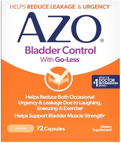 AZO Bladder Control with Go-Less Daily Supplement for Men & Women...