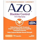AZO Bladder Control with Go-Less Daily Supplement | Helps Reduce Occasional Urgency, leakage due to laughing, sneezing and exercise††† | 72 Capsules