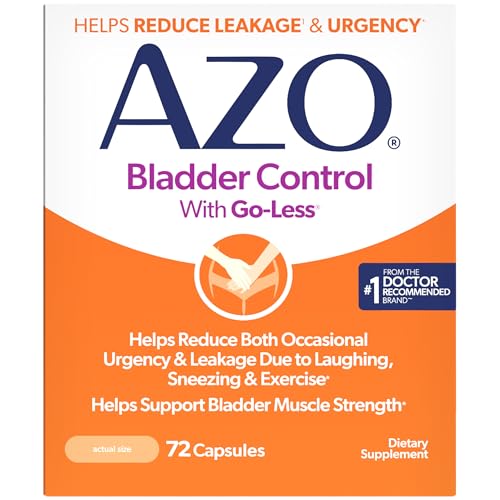 AZO Bladder Control with Go-Less Daily Supplement | Helps Reduce