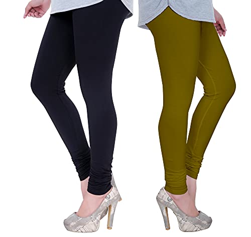 Image of Plus Size Churidar Leggings for Women & Girls Combo (Pack of 2)