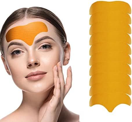 XNNLNN Forehead Wrinkle Patches, 10Pcs Wrinkle Patches Anti Wrinkle Patches with Hydrolyzed Collagen Anti Wrinkle Patches Helps Reducing Forehead Wrinkles, Fine Lines-1