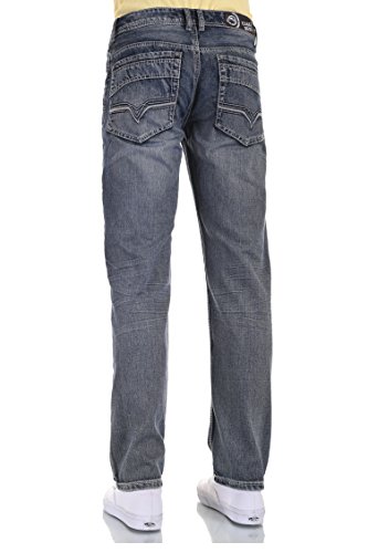 Eagle Blue Jeans Men Fashion Distressing Torn Slim Straight Dark Blue2