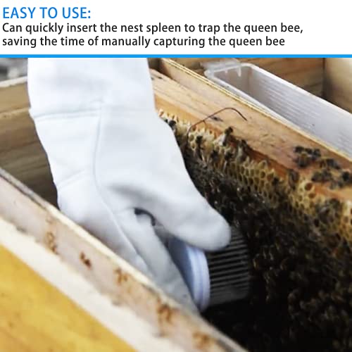 4 Stück Nadelstil Bienenkäfig Schnalle Typ Queen Bienenkäfig Edelstahl Nadel König Käfig Bienenzucht Ausrüstung Bienenhaltung Zubehör
