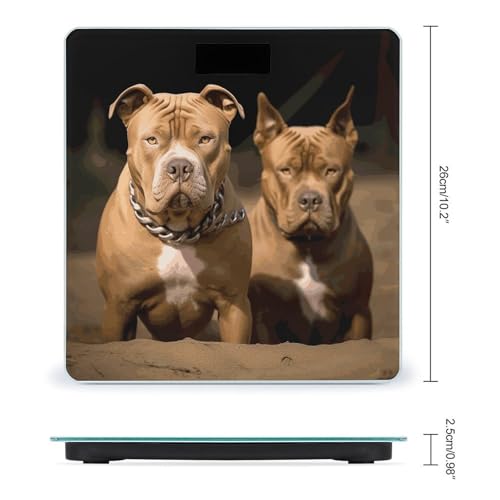 Báscula digital smart Pitbull Dogs para baño precisa miniatura 2