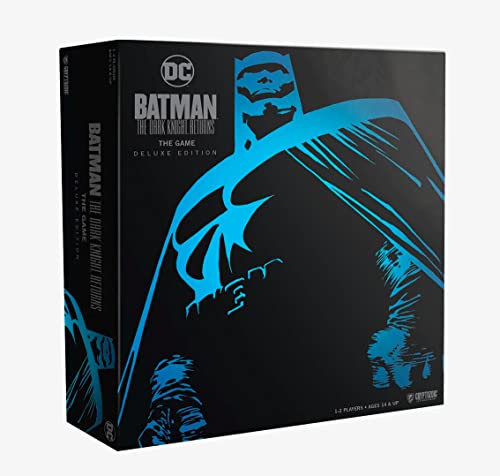 Cryptozoic - Batman: The Dark Knight Returns - The Game (Deluxe Edition) - z 17 ekskluzywnymi miniaturami - gra planszowa solo - baza na komiksach - od 14 lat - dla 1-2 graczy - angielski