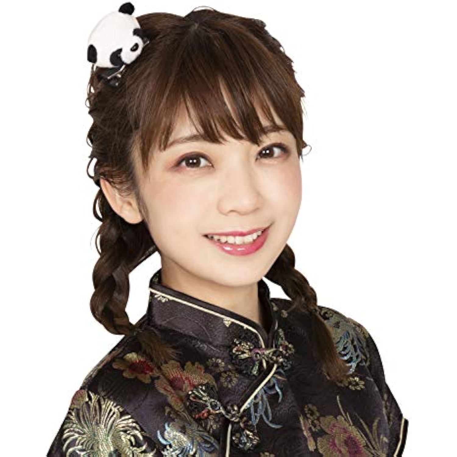 クリアストーン(Clearstone) コスプレ ハロウィン パンダフェイスピン ユニセックス ホワイト 詳細画像1