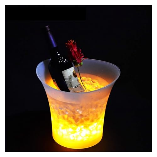 Cubitera LED de 5L con luces de colores y enfriador de vino Bluetooth integrado 5