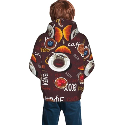 Abstract Watercolors Tartan Kid Hoodies Boys Sweatshirts Girls Pullover with Pocket4