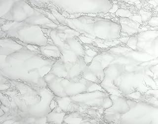 Fablon FAB11132 67.5 cm x 2 m Roll Marble Effect, White