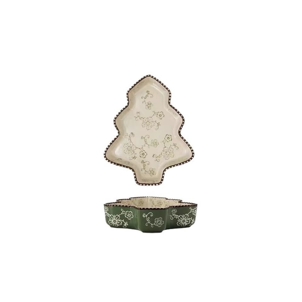 Forma do pieczenia, Ceramiczna płyta do pieczenia makaronu, szeroki placek, kreatywny design, nieprzywierająca, piekarnik, 800 ml(Green)