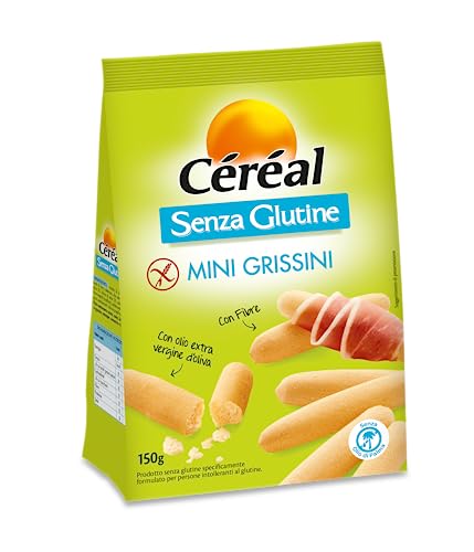 Céréal Mini Grissini Senza Glutine, Per snack spuntini o aperitivi, 150 g