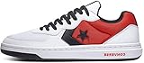 Farbe: weiß Converse Rival - Ox - Weiß/University Rot/Schwarz Leder