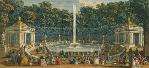 Tableau Versailles Jacques Rigaud décoration de chambre 60x90cm