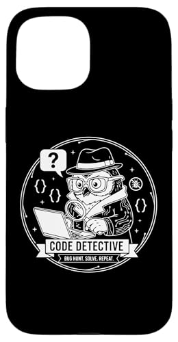 Code Detective �o�O�n���g ���� ���s�[�g �\�t�g�E�F�A QA �G���u���� �X�}�z�P�[�X iPhone 15 �p