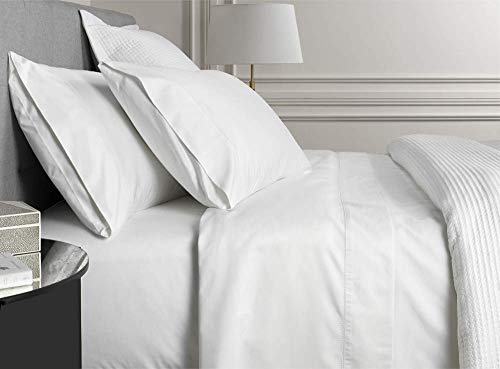 Pillowcases King Size 400 Thread Count Cotton Pillow Cases King Set Of 2, Long-Staple Cotton Pillows For Sleeping Soft Sateen Weave Bed Pillow Covers, King Size 20 X 40 Inches, White Solid #TOP4