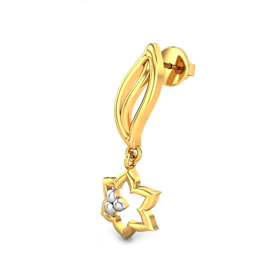 CANDERE - A KALYAN JEWELLERS COMPANY 22K BIS Hallmark Pure Yellow Gold Dangle Earring for Women with Screw Back closure (B01HGNLPCU) Amazon Price History, Amazon Price Tracker