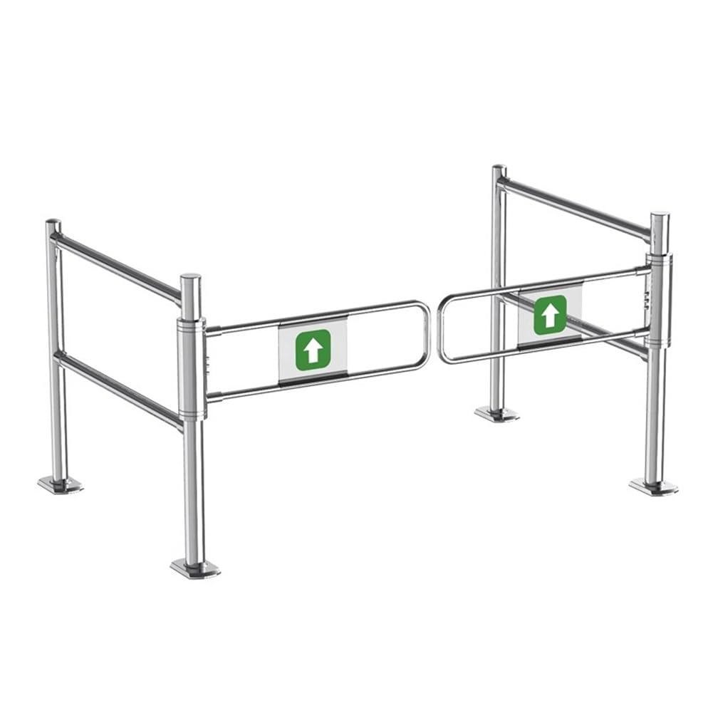 Puerta industrial de metal resistente universal con pasamanos para revistas y venta al por menor, sistema de control de acceso seguro