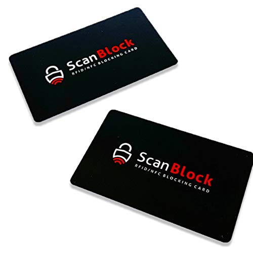 ScanBlock RFID Blocking Card | Credit and Debit Card Protector | Shield Your