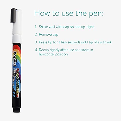 Navaris Black Glass Board For Wall - 16" X 24" Frameless Magnetic White Board For Home, Office, Kitchen, School, Learning - Includes 3 Magnets, Marker #TOP4