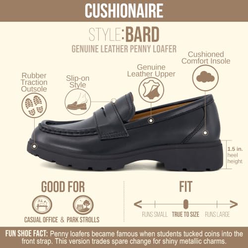 CUSHIONAIRE Bard Penny Loafer