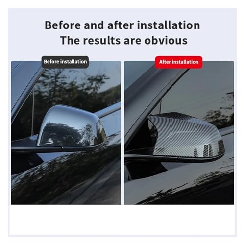 Coque rétroviseur Tesla Model Y 2021-2024 garniture ABS noir - 4