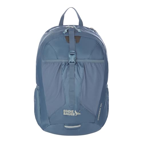 Image of Eddie Bauer Stowaway Packable Backpack | Travel | Outdoor | Lightweight | Foldable | Durable | Ripstop Polyester | 30L - Blue Tile