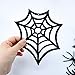 SaktopDeco 33 PCS Hanging Spider Decorations Spider Ornament Black Felt Spider Web Halloween Decorations for DIY House Decor