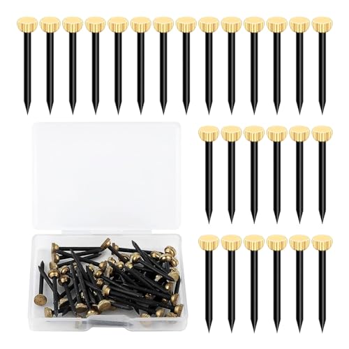Upgraded Picture Frame Nails Pack Of 50 Versatile Half-round Head Nails Picture Frame Tacks For Various Surfaces Frame Holder Mounting Hardware Set Wall Hangings Solution Hooks With