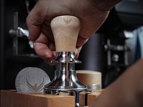 KNODOS Spring-Loaded 54mm Espresso Tamper for Breville Barista Express & Bambino – Self-Leveling, Calibrated Coffee Tamper with Maple Wood Handle 30LB - Image 2