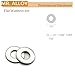 MR. ALLOY #10 Stainless Flat Washers for Screws Bolts, 7/32