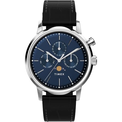 Image of TIMEX Marlin Blue Round Dial Analog Men Watch - TWEG26803