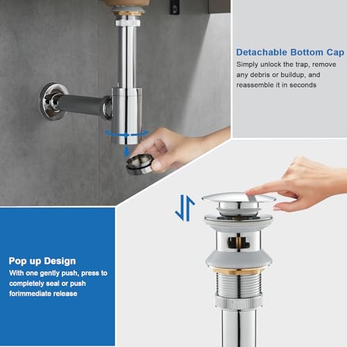 Ougoo Bathroom Sink P-Trap Complete Set thumb #3