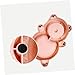Toddmomy 1 PC Adorable Bear Shaped Pet Feeder Refillable Food Dispenser and Holder for Capacity Automatic Food Bowl Easy to Design for Home and Shop Pink