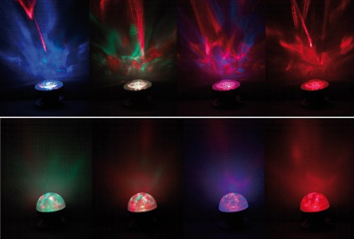 Lunartec Polarlichtlampe – Laser-Kugel-Lampe mit Polarlicht-Effekten