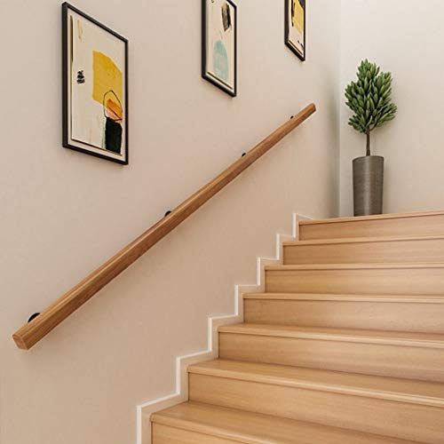 Main courante escalier antidérapante et barre de sécurité bois 220cm - 5
